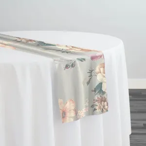 10pcs - Dusk Bloom (Poly Print) Table Runner 14"x108" Runner