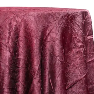 1pc - Crush Satin (Bichon) Table Linen 90"x156" Banquet - Burgundy 232