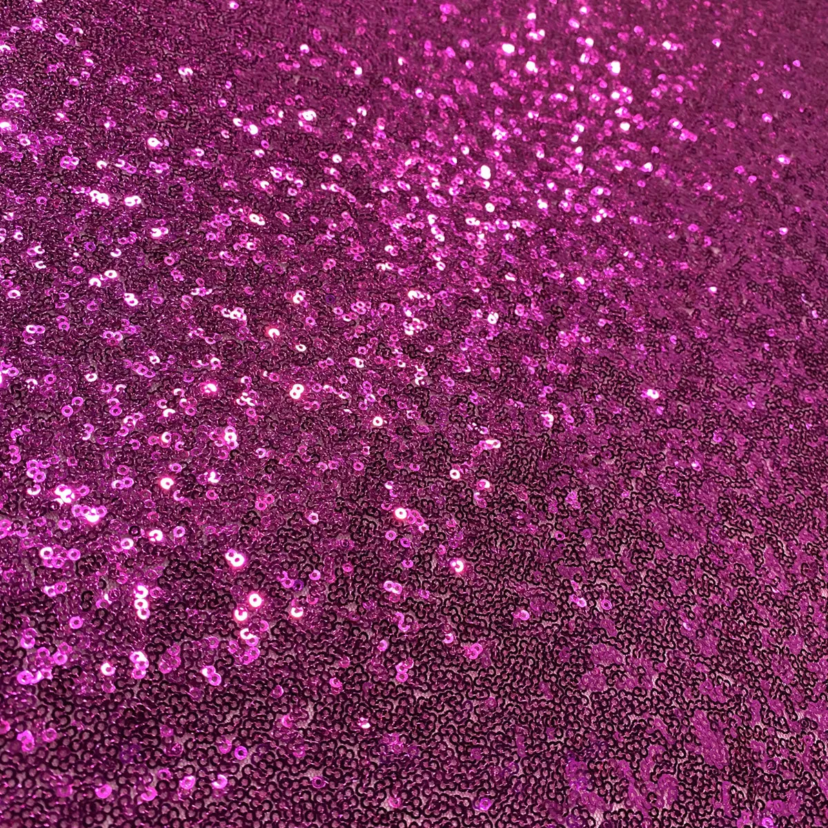 1pc - Glitz Sequins Table Linen 132" Round  - Fuchsia