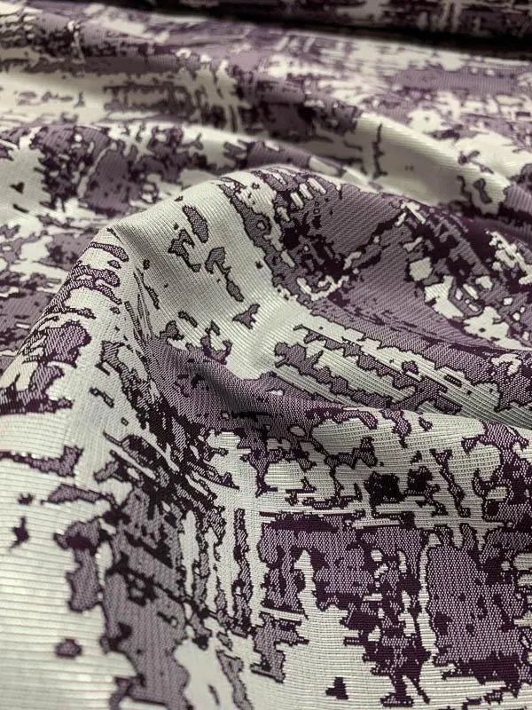 Abstract Brocade - Plum / Lilac