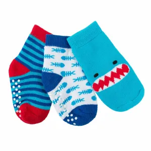 Baby/Toddler Terry Socks Set (3-pk) - Sherman the Shark