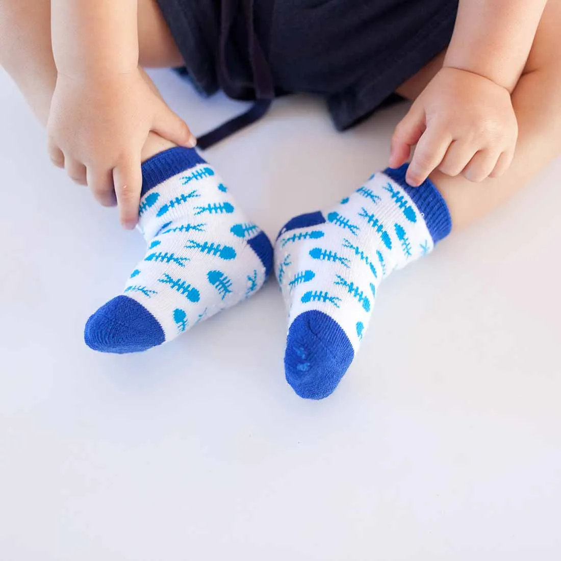 Baby/Toddler Terry Socks Set (3-pk) - Sherman the Shark