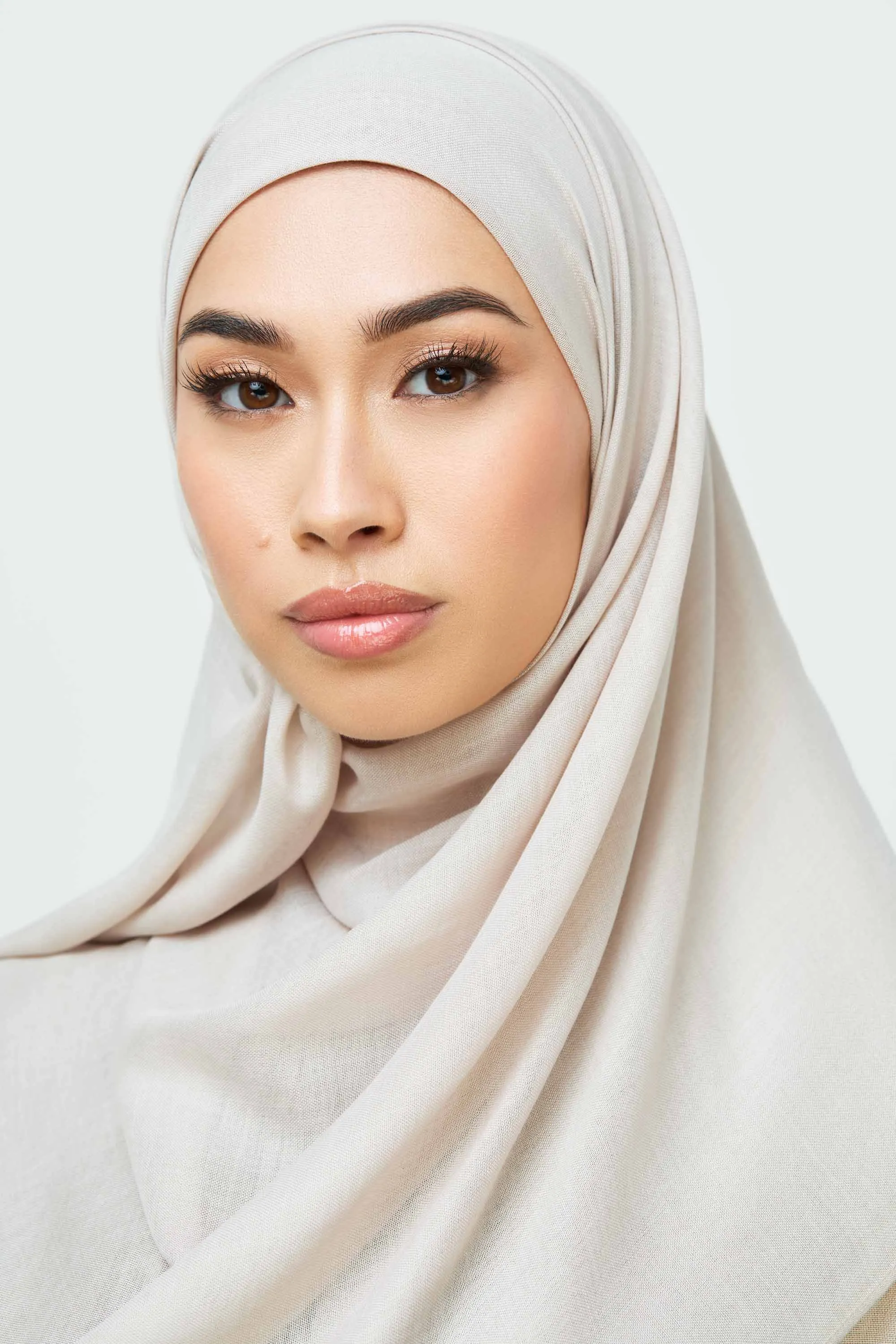 Bamboo Woven Hijab - Cloud