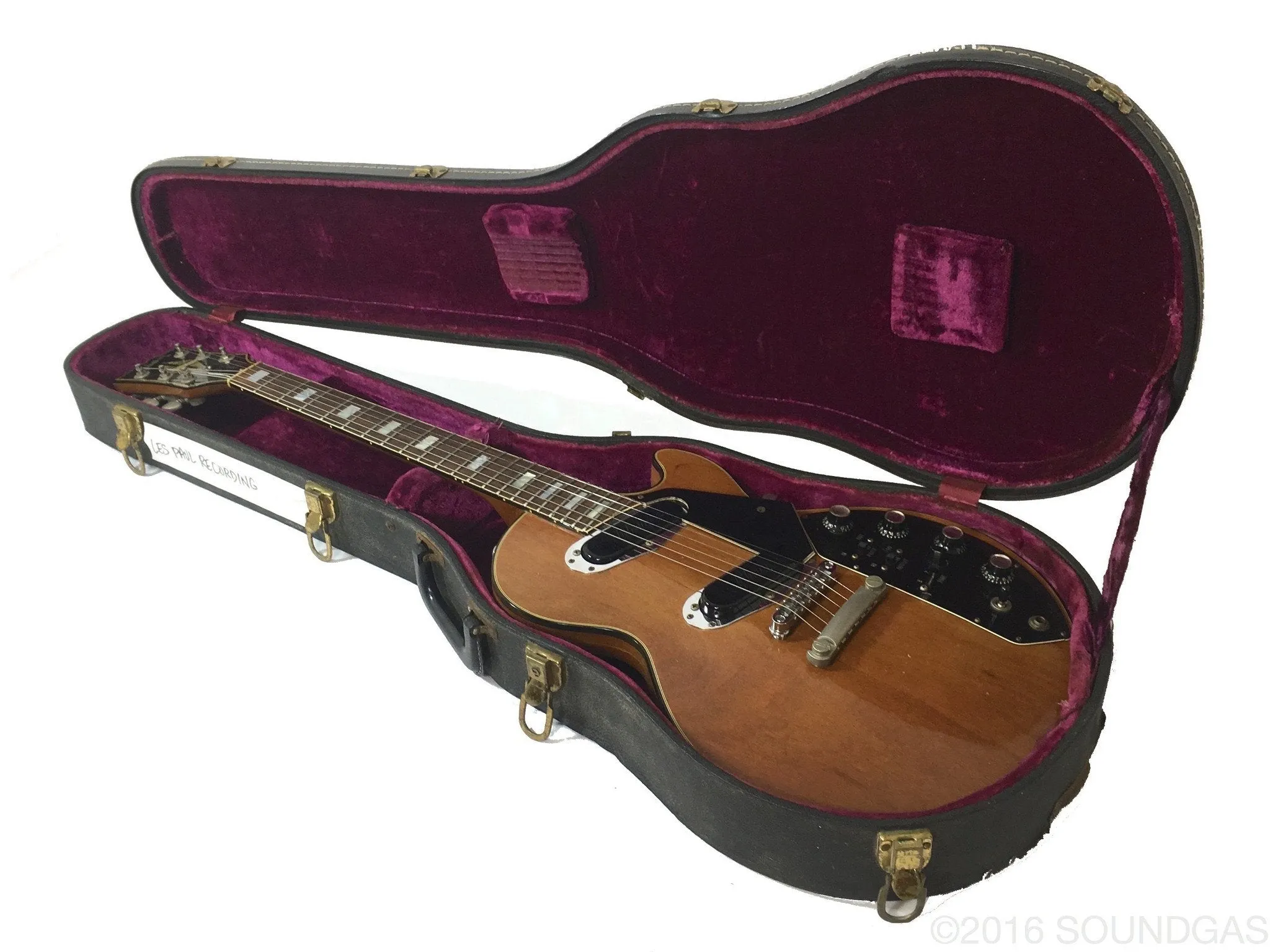 c1972 Gibson Les Paul Recording Natural Mahogany