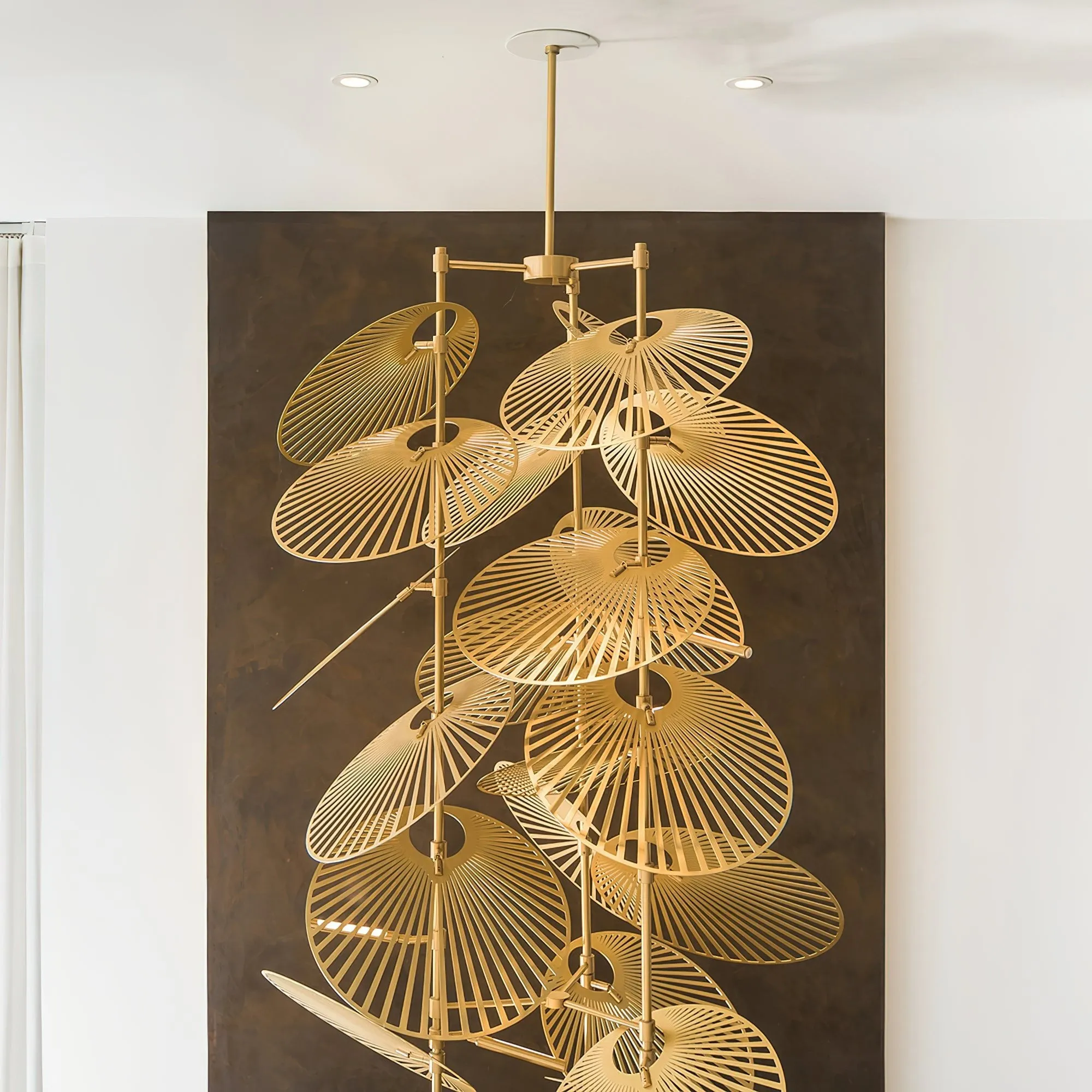 Cattail Leaf Chandelier