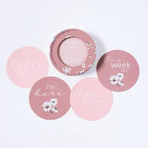 Daisy & Musk Pink | Reversible Milestone Cards