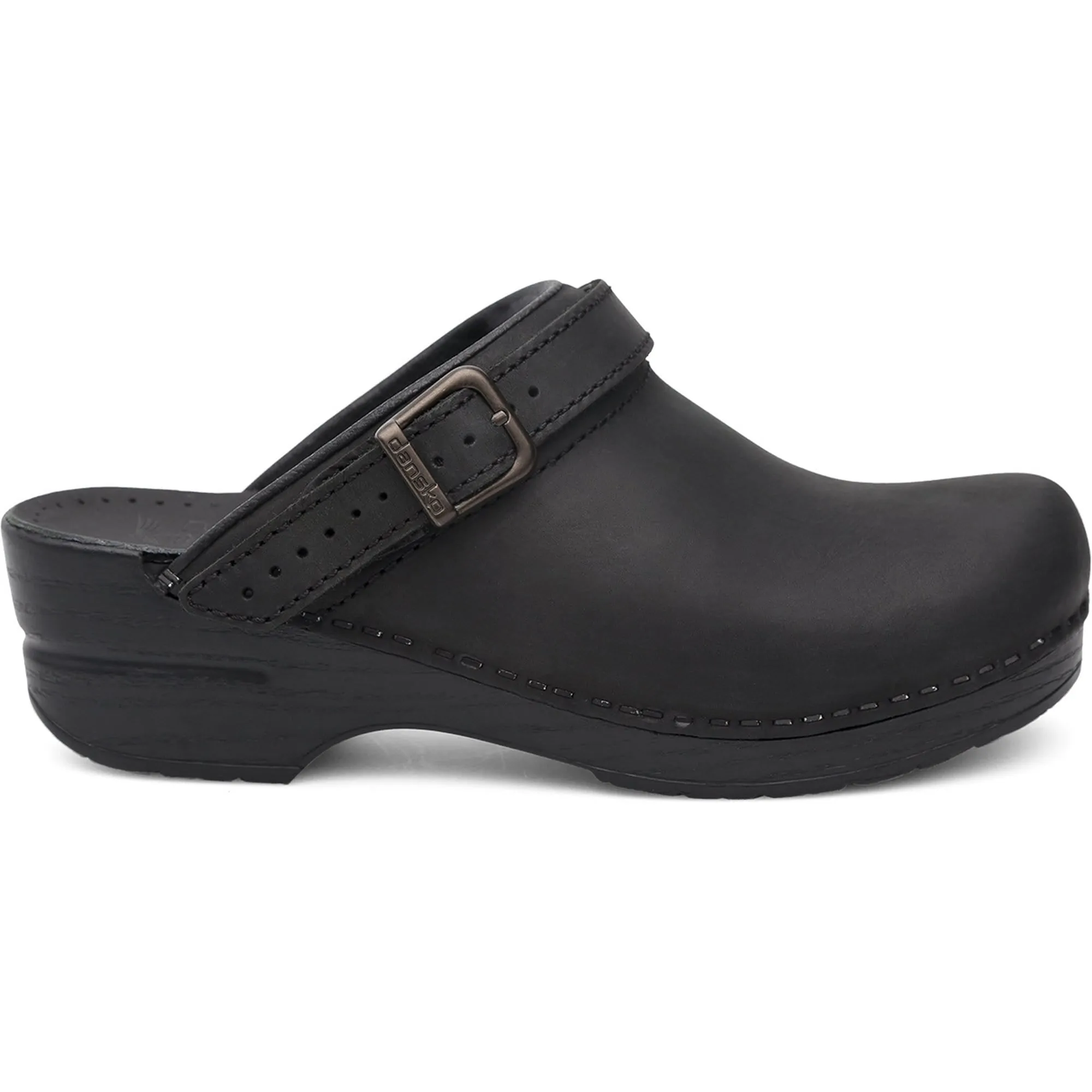 DANSKO Ingrid Oiled Leather Open Back Clogs