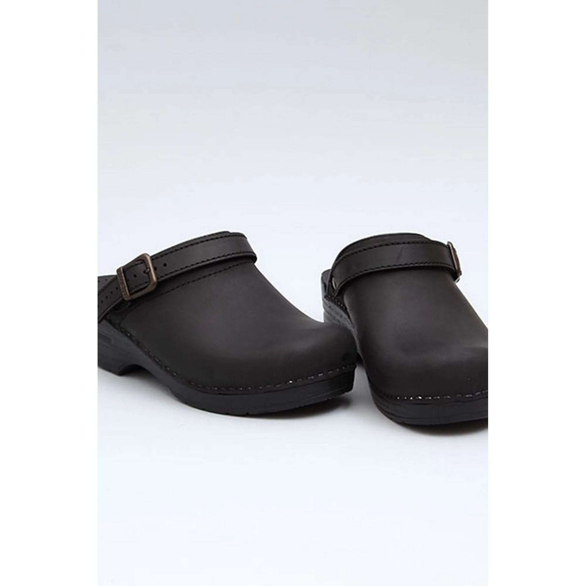 DANSKO Ingrid Oiled Leather Open Back Clogs