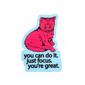 Focus Cat Die Cut Magnet