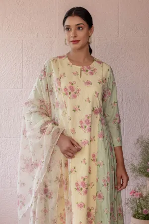 Gathered Rosebush Kurta