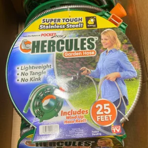 Hercules Garden Hose Super Tough Stainless Steel Lightweight (12 Pcs Lot)