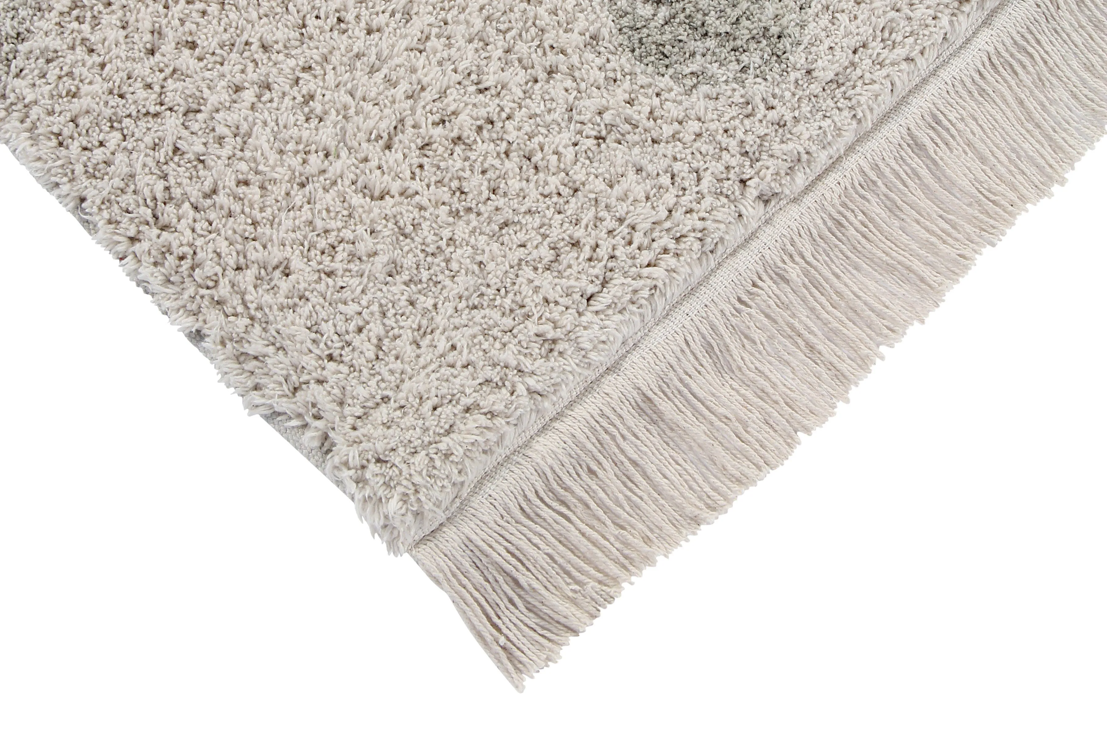 Hippy Dots Washable Rug - Olive