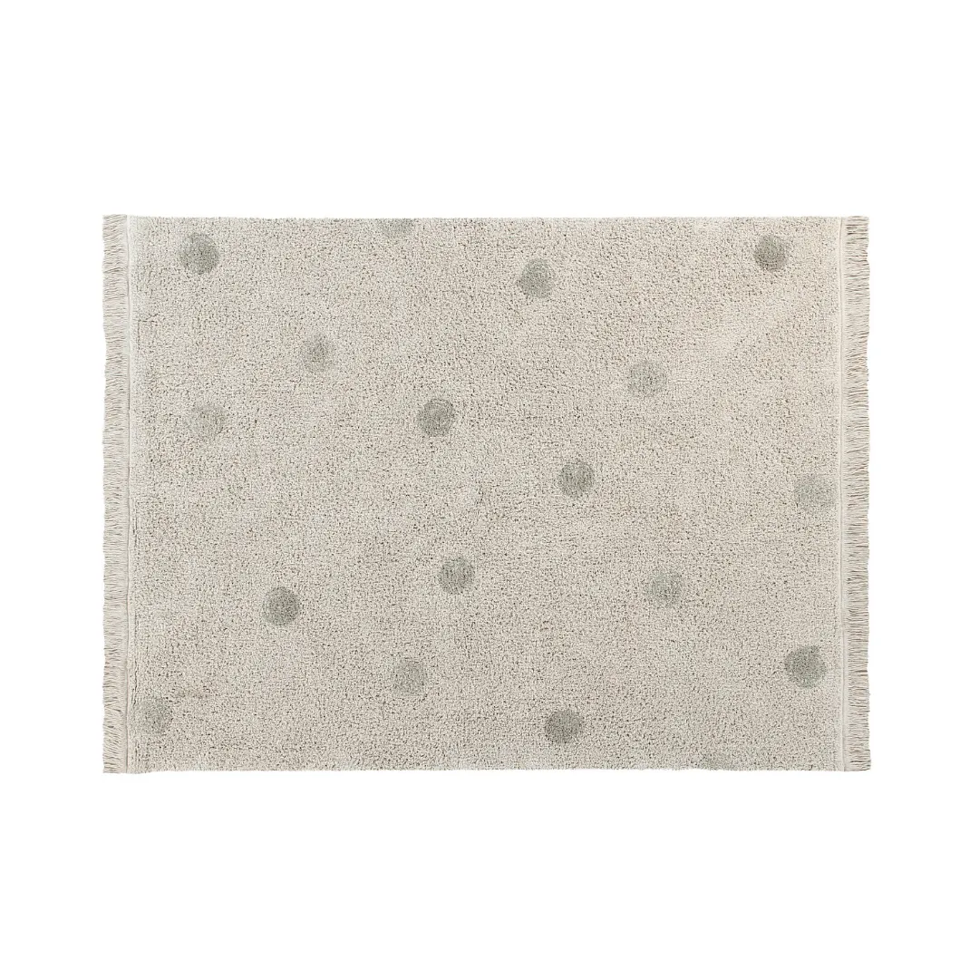 Hippy Dots Washable Rug - Olive