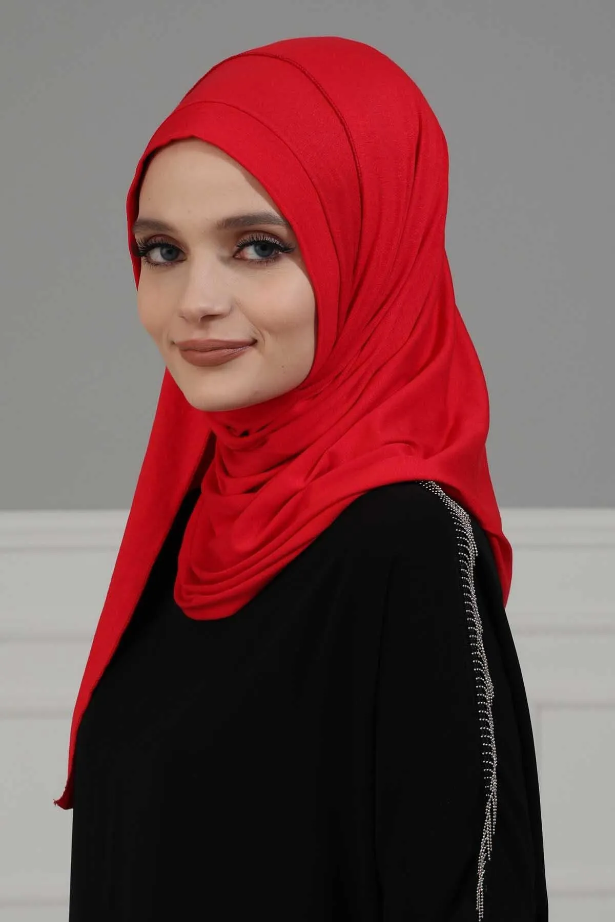 Jersey Shawl for Women Instant Combed Cotton Shawl for Women Cotton Modesty Instant Turban Cap Hat Head Wrap Ready to Wear Scarf,PS-16