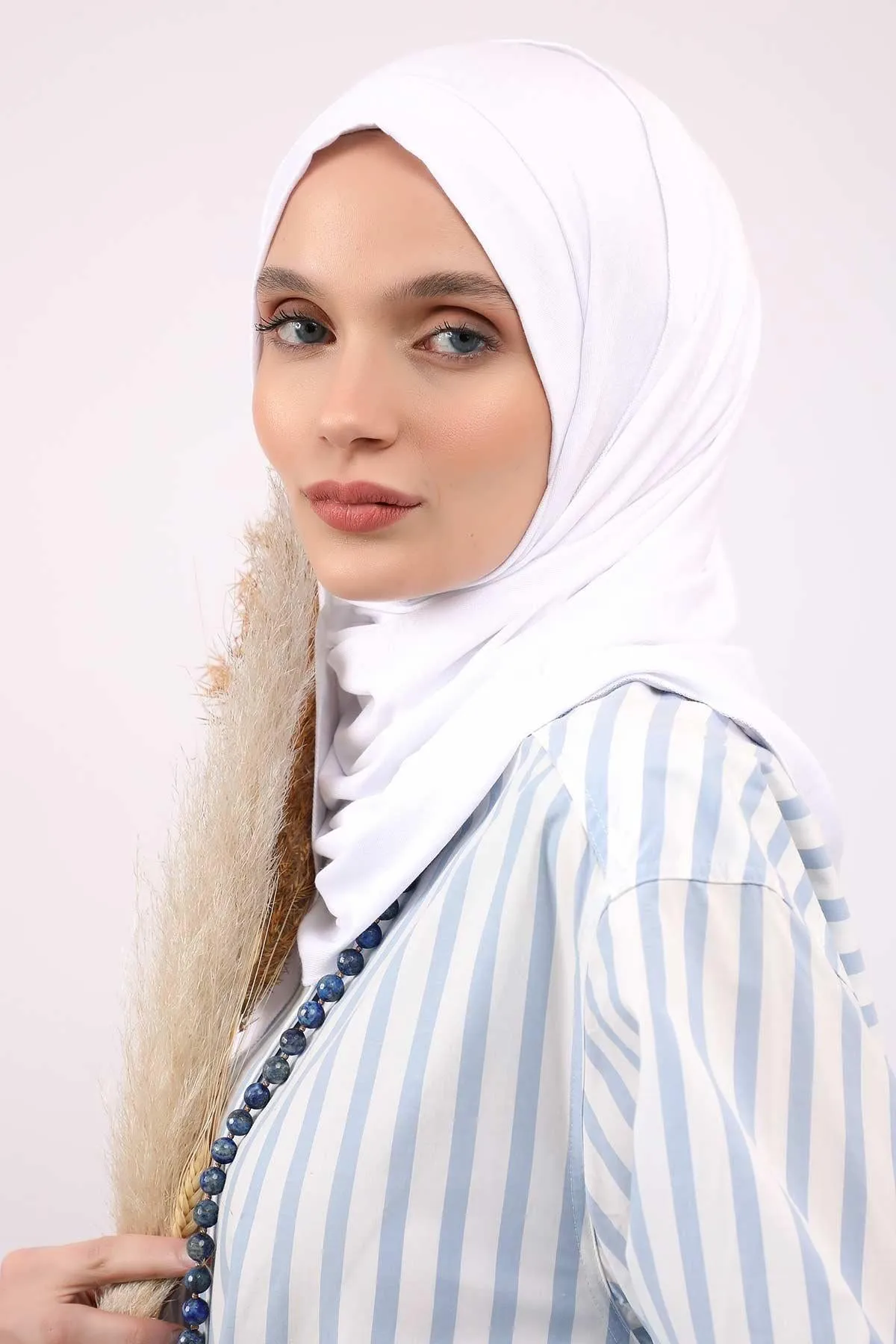 Jersey Shawl for Women Instant Combed Cotton Shawl for Women Cotton Modesty Instant Turban Cap Hat Head Wrap Ready to Wear Scarf,PS-16