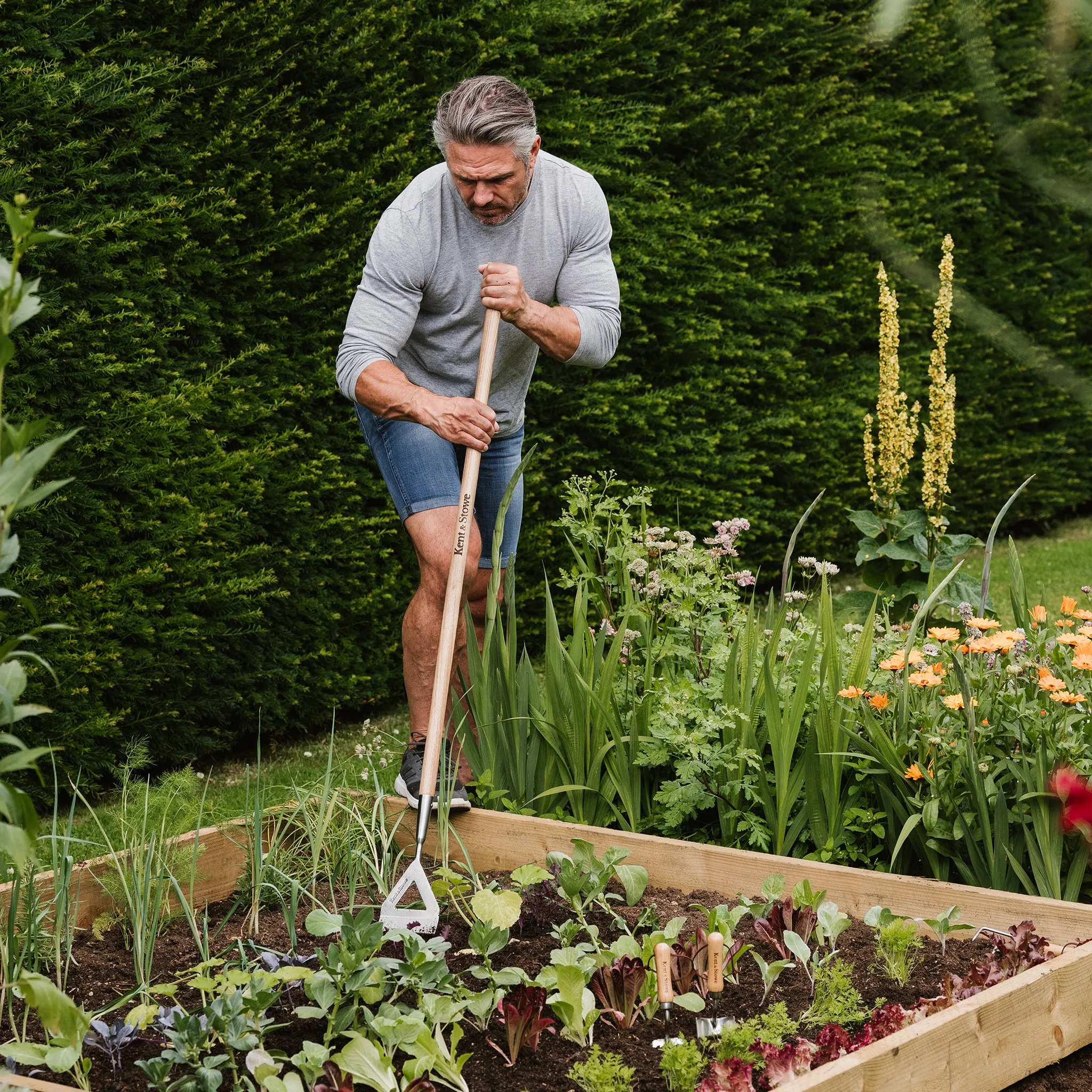 Kent & Stowe Garden Life Stainless Steel Dutch Hoe