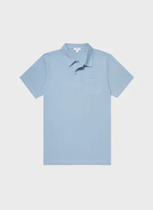 Men's Riviera Polo Shirt in Sky Blue