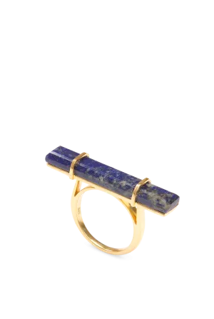 Urban Bar Ring with Lapis Lazuli