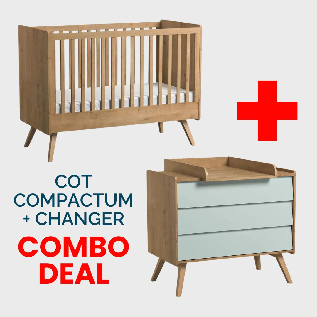 Vintage Cot, Compactum Mint  & Changer Bundle